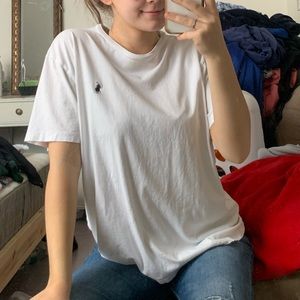 White polo t-shirt